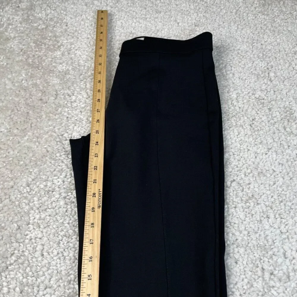 Tory Burch Stacey Ponte Crop Pants Black Womens Large